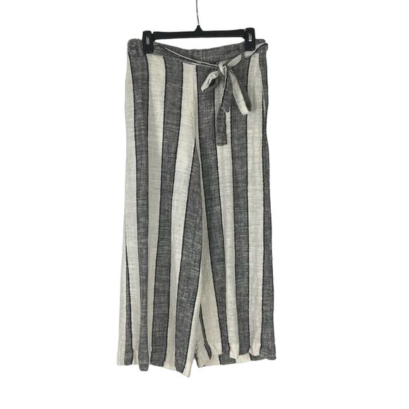 Beige by eci Women's Linen Blend Cropped Pants Size 8 - Picture 1 of 7